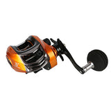 Bait Casting Reel 13+1 Ball Bearings Right/Left EVA Handle Baitcasting Reel Fishing Fly High Speed with Magnetic Brake System