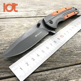 LDT Brown DA43 Folding Knives 5Cr18Mov Blade Steel Rosewood Handle Knife Camping Survival Pocket Outdoor Hunting Knife EDC Tool