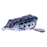 1PCS 5.8cm/2.28''15g Soft Frog Lure Fishing Lures Treble Hooks Top water Ray Frog Artificial Minnow Crank Strong Artificial Soft
