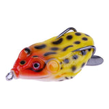 1PCS 5.8cm/2.28''15g Soft Frog Lure Fishing Lures Treble Hooks Top water Ray Frog Artificial Minnow Crank Strong Artificial Soft