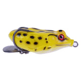 1PCS 5.8cm/2.28''15g Soft Frog Lure Fishing Lures Treble Hooks Top water Ray Frog Artificial Minnow Crank Strong Artificial Soft