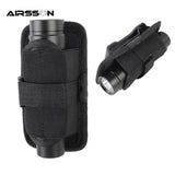 Outdoor Hunting Rotatable Flashlight Pouch Tactical Combat Utility Flashlight Holster Case Durable Electronic Torch Belt Carrier