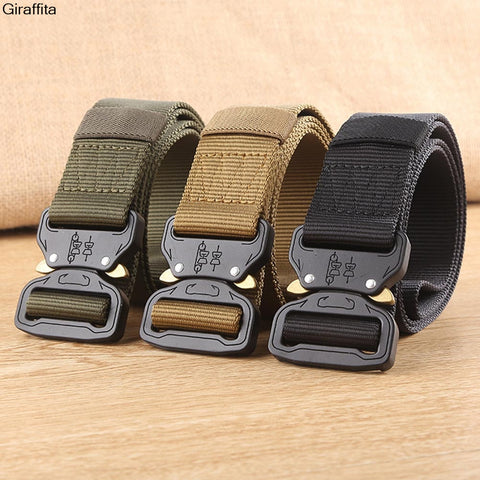 2017 Hot Tactical Gear Heavy Duty Belt Cobra Nylon Metal Buckle  Patrol Waist Belt Tactical Hunting Accessories