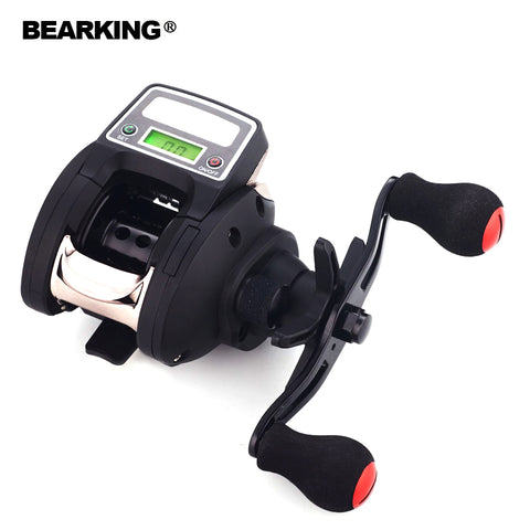 Bearking 2017 New Mela Super Light Weight Full METAL Max Drag 8KG Carp Fishing Reel Water Drop Wheel with Digital Display