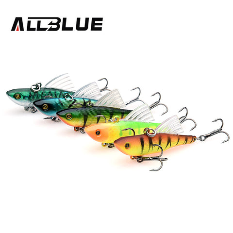 ALLBLUE Multicolor Fishing Lure 10g 55mm Sinking Wobbler VIB Hard Artificial Bait Vibration Variable Depth Ice Fishing Tackle