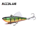 ALLBLUE Multicolor Fishing Lure 10g 55mm Sinking Wobbler VIB Hard Artificial Bait Vibration Variable Depth Ice Fishing Tackle