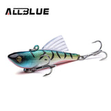 ALLBLUE Multicolor Fishing Lure 10g 55mm Sinking Wobbler VIB Hard Artificial Bait Vibration Variable Depth Ice Fishing Tackle