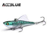 ALLBLUE Multicolor Fishing Lure 10g 55mm Sinking Wobbler VIB Hard Artificial Bait Vibration Variable Depth Ice Fishing Tackle