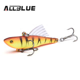 ALLBLUE Multicolor Fishing Lure 10g 55mm Sinking Wobbler VIB Hard Artificial Bait Vibration Variable Depth Ice Fishing Tackle