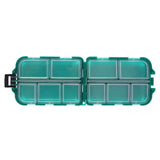6/10/12 Compartments Storage Case Box Plastic Fishing Lure Spoon Hook Bait Tackle Box Small Accessory Box Square Fishhook Box