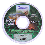 20m/65.6ft Leadcore Braided Fishing Line Camouflage Carp Fishing Line Hair Rigs Lead Core Strong Casting Line 15/20/35lb