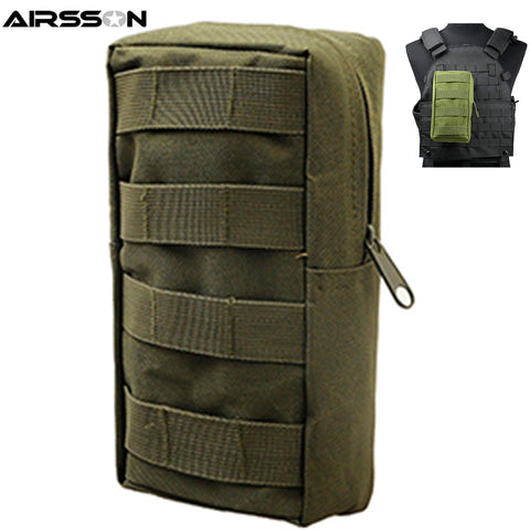 Airsson Airsoft Sports Military 600D MOLLE Utility Tactical Vest Waist Pouch Bag For Outdoor Gadget Hunting Wasit Pack Equipment