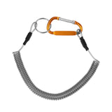Fishing Lanyards Boating Ropes Coiled Fish Missed Rope Fishing Pole Rod Protective Steel Rope Line Fishing Tackle Tools 6 Colors