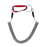 Fishing Lanyards Boating Ropes Coiled Fish Missed Rope Fishing Pole Rod Protective Steel Rope Line Fishing Tackle Tools 6 Colors