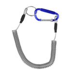 Fishing Lanyards Boating Ropes Coiled Fish Missed Rope Fishing Pole Rod Protective Steel Rope Line Fishing Tackle Tools 6 Colors