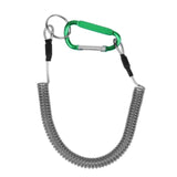Fishing Lanyards Boating Ropes Coiled Fish Missed Rope Fishing Pole Rod Protective Steel Rope Line Fishing Tackle Tools 6 Colors