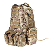 55L Large Outdoor Military Tactical Backpack Rucksacks Camouflage Unisex Camping Hiking Hunting Sports Bags Packs bolsa