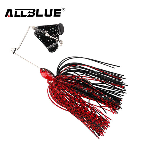ALLBLUE New Single Prop Buzzbait 12.5g Spinnerbait Metal Topwater Fishing Lure Silicon Rubber Skirt Artificial Spinner Buzz Bait