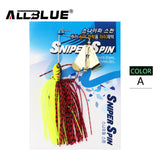 ALLBLUE New Single Prop Buzzbait 12.5g Spinnerbait Metal Topwater Fishing Lure Silicon Rubber Skirt Artificial Spinner Buzz Bait