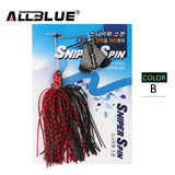 ALLBLUE New Single Prop Buzzbait 12.5g Spinnerbait Metal Topwater Fishing Lure Silicon Rubber Skirt Artificial Spinner Buzz Bait