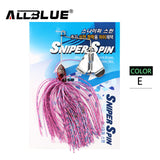 ALLBLUE New Single Prop Buzzbait 12.5g Spinnerbait Metal Topwater Fishing Lure Silicon Rubber Skirt Artificial Spinner Buzz Bait