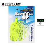 ALLBLUE New Single Prop Buzzbait 12.5g Spinnerbait Metal Topwater Fishing Lure Silicon Rubber Skirt Artificial Spinner Buzz Bait