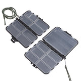 11/9 Compartments Fishing Tackle Box Double Sided ABS Lure Bait Storage Box Portable Fishing Accessories Tackle Boxes w/ String