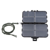 11/9 Compartments Fishing Tackle Box Double Sided ABS Lure Bait Storage Box Portable Fishing Accessories Tackle Boxes w/ String