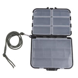 11/9 Compartments Fishing Tackle Box Double Sided ABS Lure Bait Storage Box Portable Fishing Accessories Tackle Boxes w/ String