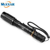 NZK20 5000LM CREE XM-L T6 Zoomable LED Flashlight 5-Mode led Torch light suitable 2x5000mAh batteries Telescopic Lanterna Lamp