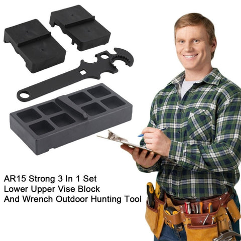 Hot AR15 Strong 3 In 1 Tool Set Lower Upper Vise Block And Wrench Portable Outdoor Tactical Hunting Tools Accessories