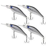 4pcs/lot Colorful Fishing Lures 8.5CM/8G Artificial baits tackle 3D Fish Eyes with Hooks Fishing accessory