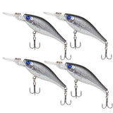 4pcs/lot Colorful Fishing Lures 8.5CM/8G Artificial baits tackle 3D Fish Eyes with Hooks Fishing accessory