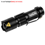 Tooniu Mini Zoom cree XML L2 T6 Flashlight Led Torch 5 mode 3800 Lumens waterproof 18650 Rechargeable battery