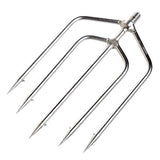 Stainless Steel Prong Harpoon Fish Fork Fishing Ice Breaker AccessoryTackleTool