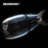 Retail Bearking 2017 hot model fishing lures hard bait  113mm 13.7g  minnow equiped quality professional black or white hooks