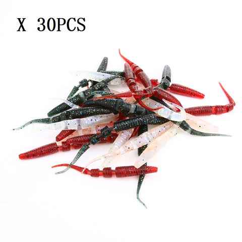 30pcs 8.5cm/1.8g Fishing Bait Carp Swimbait Craws Swing Impact Fishing Lures Soft Lures Fishing Soft Bait Bass Baits Panfish