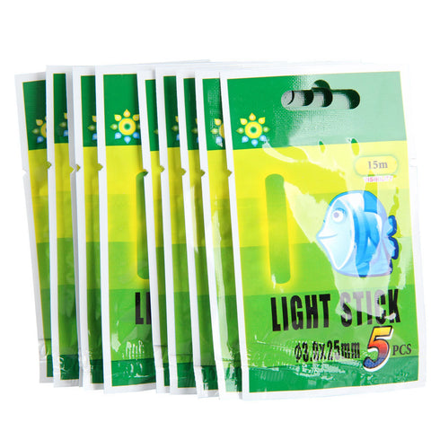 50PCS Portable Luminous Fishing Fluorescent Lightstick Light Night Luminous Float Clip On Dark Glow Fishing supplies 25MM/37MM