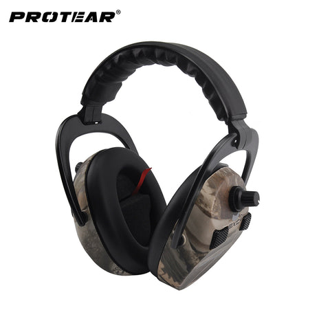 Protear Electronic Ear Protection Shooting Hunting Ear Muff Print Tactical Headset Hearing Ear Protection Ear Muffs for Hunting