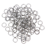 100Pcs/Lot silver split ring fishing connector brand fish hooks hot pattern recall fishing tackle tools lure hooks pesca