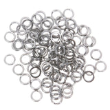 100Pcs/Lot silver split ring fishing connector brand fish hooks hot pattern recall fishing tackle tools lure hooks pesca
