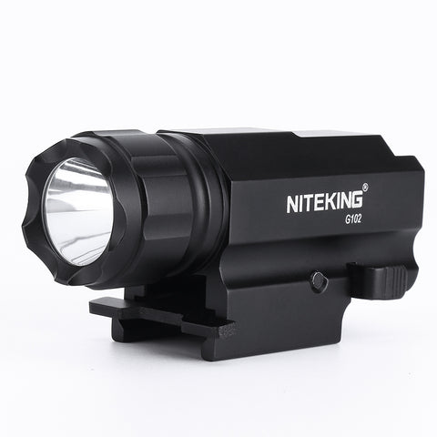 NITEKING G102 LED gun Tactical Gun Flashlight Torch 1600LM CREE-XP-G R5 2 Modes LED Flash Light Lanterna with scope Mount